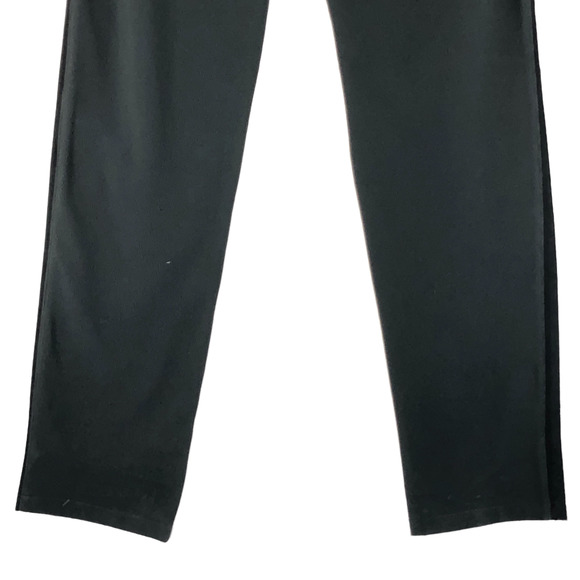 Lucchese Womens Size M Black Pants Suede Front Stretch Panel Back Front Zip LONG - Picture 8 of 11